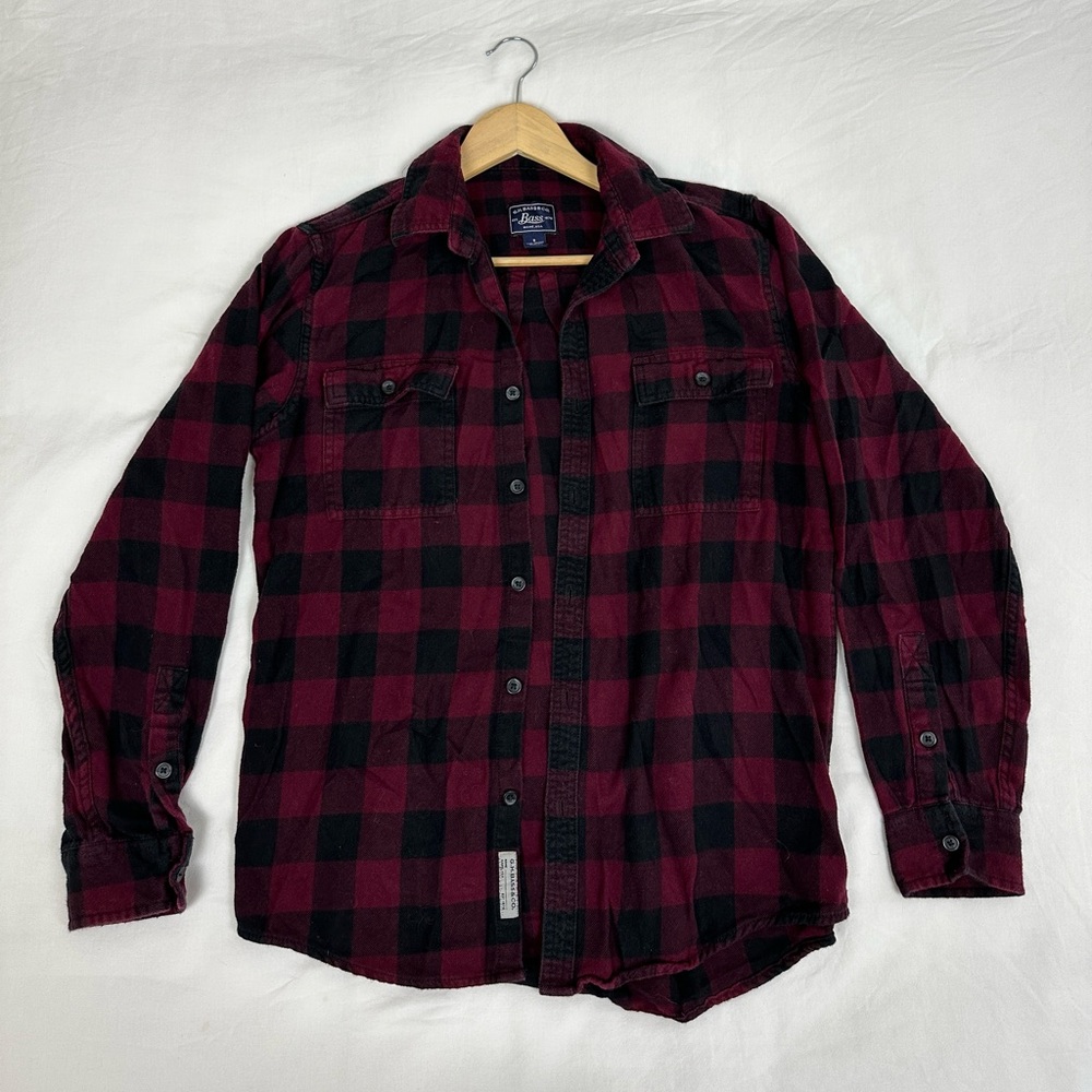 Maroon and Black Flannel